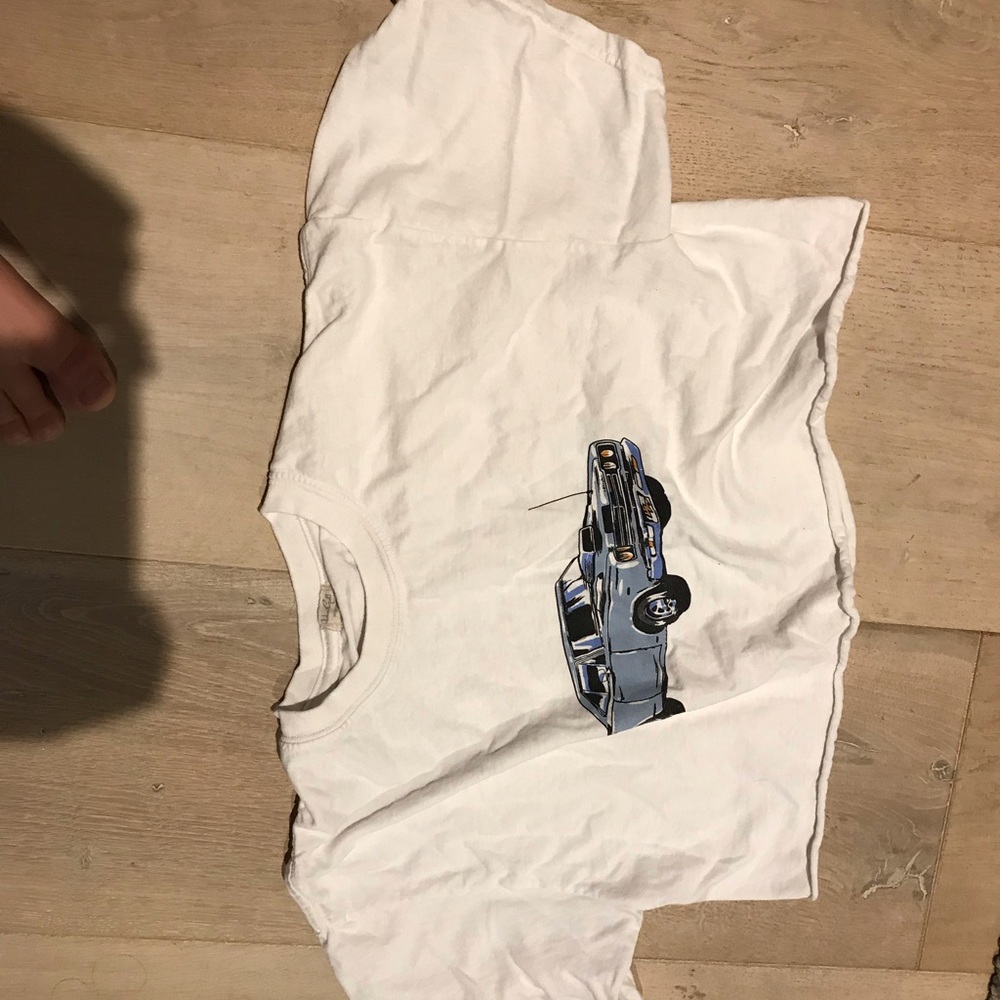 Trendy car crop top t shirt